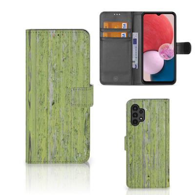 Samsung Galaxy A13 (4G) | Book Style Case | Green Wood