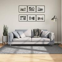 VidaXL Vloerkleed pamplona shaggy hoogpolig modern 140x200 cm grijs