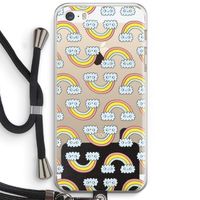 Regenboog: iPhone 5 / 5S / SE Transparant Hoesje met koord
