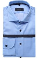 OLYMP SIGNATURE Tailored Fit Overhemd blauw, Faux-uni - thumbnail