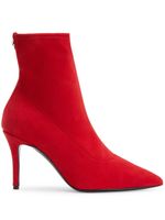 Giuseppe Zanotti bottines Mirea 90 mm à bout pointu - Rouge