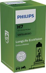 Philips LongLife EcoVision Type lamp: H7, verpakking van 1, koplamp voor auto