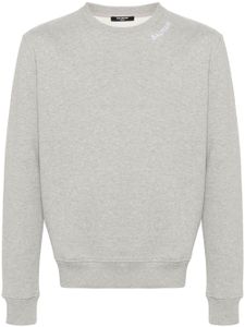 Balmain sweat en coton à logo brodé - Gris