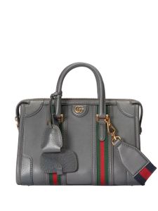 Gucci petit sac à main Double G à anse sur le dessus - Gris