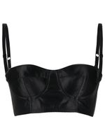 Dolce & Gabbana top-bustier crop - Noir