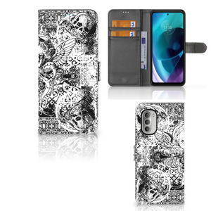 Telefoonhoesje met Naam Motorola Moto G51 5G Skulls Angel