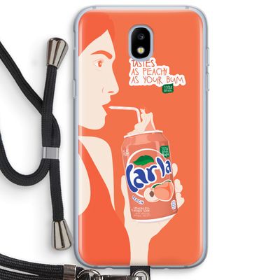 Peach please!: Samsung Galaxy J5 (2017) Transparant Hoesje met koord
