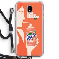 Peach please!: Samsung Galaxy J5 (2017) Transparant Hoesje met koord