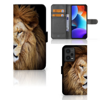Xiaomi Redmi Note 12 Pro Plus Telefoonhoesje met Pasjes Leeuw