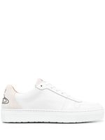 Vivienne Westwood Orb-print leather sneakers - Blanc