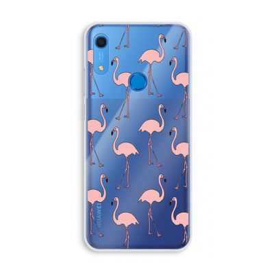 Anything Flamingoes: Huawei Y6s Transparant Hoesje