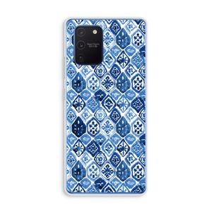 Blauw motief: Samsung Galaxy Note 10 Lite Transparant Hoesje
