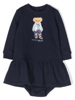 Ralph Lauren Kids robe à imprimé Polo Bear - Bleu