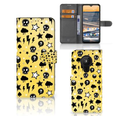 Telefoonhoesje met Naam Nokia 5.3 Punk Geel Telefoonhoesje met Naam Nokia 5.3 Punk Geel