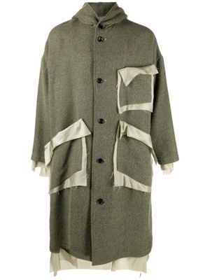 sulvam manteau structuré à simple boutonnage - Vert