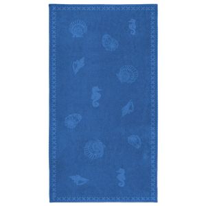 Seahorse Strandlaken Shells Brilliant Blue (100x200 cm)