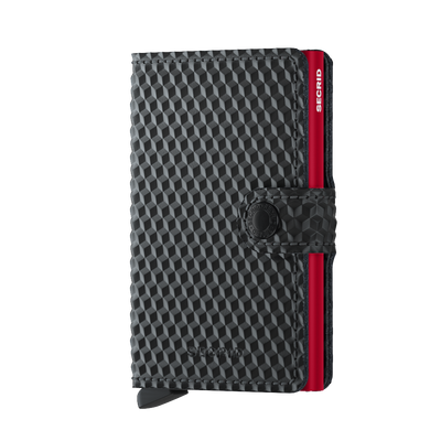 Secrid Mini Wallet Portemonnee Cubic Black-Red