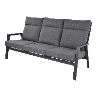 Qopps Exome lounge bank 3zits gasveer verstelbaar royal Grey mat