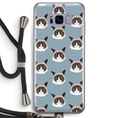 It's a Purrr Case: Samsung Galaxy S8 Plus Transparant Hoesje met koord