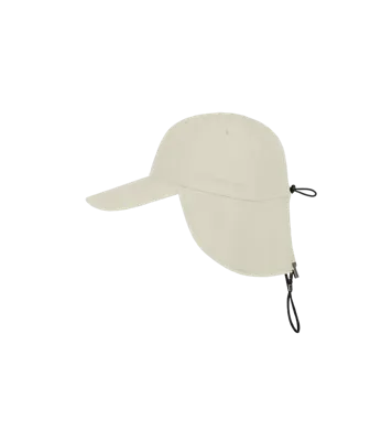 Hatland Dean - Zonnepet met lange klep en nekflap - S/M - Beige