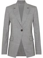 Brunello Cucinelli blazer droit à effet chiné - Gris - thumbnail