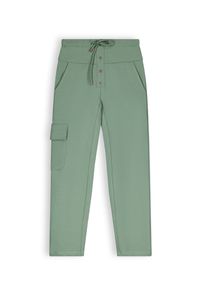 NoNo Meisjes sweat broek cargo - Soso - Loden Frost Groen