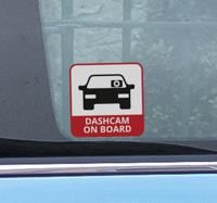 Dashboard camera aan boord sticker - thumbnail