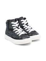 Givenchy Kids baskets montantes 4G à motif cachemire - Noir