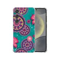 Samsung Galaxy S25 Hoesje - Cirkels en Vlinders TPU Antishock Samsung Galaxy S25 Hoesje - Cirkels en Vlinders TPU Antishock