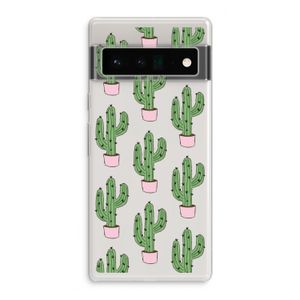 Cactus Lover: Google Pixel 6 Pro Transparant Hoesje