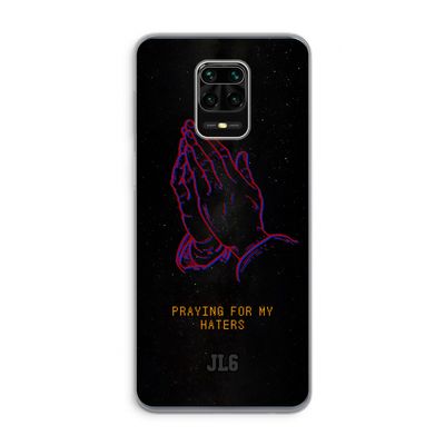 Praying For My Haters: Xiaomi Redmi Note 9 Pro Transparant Hoesje