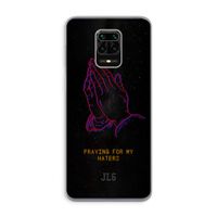 Praying For My Haters: Xiaomi Redmi Note 9 Pro Transparant Hoesje