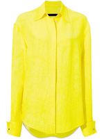 Proenza Schouler chemise à fini satiné - Jaune