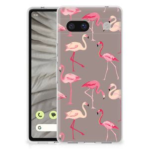 Google Pixel 7A TPU Hoesje Flamingo