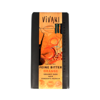 Vivani Chocolade puur met sinaasappel bio 100 Gram