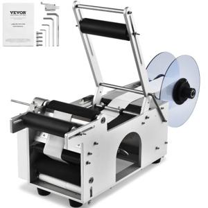 VEVOR Semi-automatische etiketteermachine 20-50 etiketten per minuut etiketteermachine etiketbreedtes van 13-150 mm, etiketlengtes van 25-300 mm prijskaartjes flessenetiketteermachine