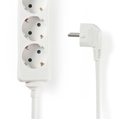 Nedis EXSO615F1WT power uitbreiding 6 AC-uitgang(en) Binnen Wit