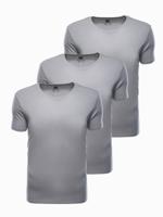Ombre - heren T-shirt grijs - Z30-V-12 - 3-pak