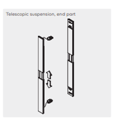 Kreon - Pendant end for Cadre, 900-1200mm