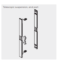 Kreon - Pendant end for Cadre, 900-1200mm