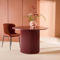 Nohr Ronde Eettafel 'Mistina' 110cm, kleur Burgundy