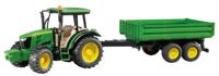 Bruder John Deere 5115M met trailer 1:16 Bruder John Deere 5115M met trailer 1:16