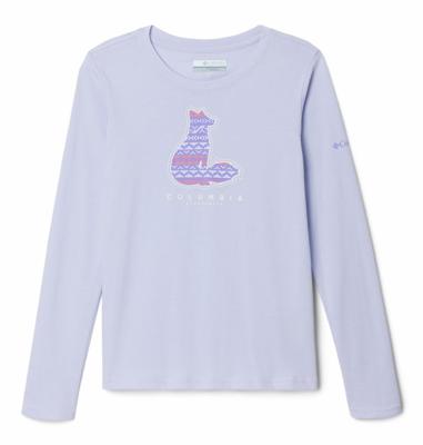 Columbia Hazeldel Hill™ LS Graphic T-Shirt Kinderen Snowdrift S
