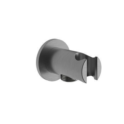 Hotbath Handdouchehouder Archie Met Doucheaansluiting Geborsteld Gunmetal PVD