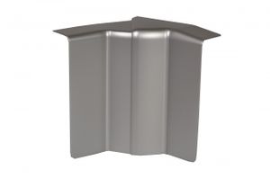 Electro plint binnenhoek verstelbaar Aluminium 80mm