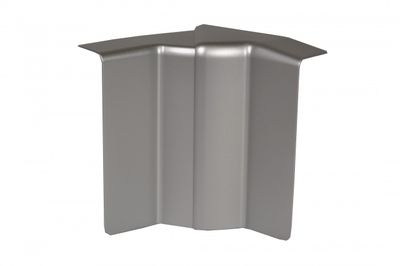 Electro plint binnenhoek verstelbaar Aluminium 80mm