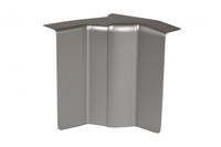 Electro plint binnenhoek verstelbaar Aluminium 80mm
