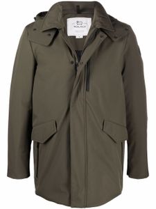 Woolrich manteau mi-long à capuche - Vert