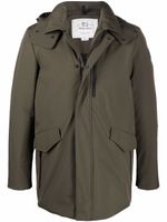 Woolrich manteau mi-long à capuche - Vert - thumbnail