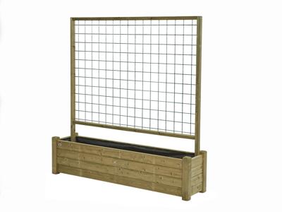 Bloembak met rek 40x180cm - Talen buitenmeubelen
